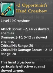 3 Opportunist's Hand Crossbow