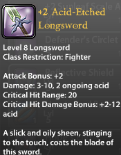 2 Acid-Etched Longsword