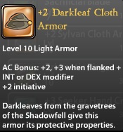 2 Darkleaf Cloth Armor