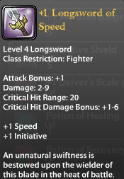 1 Longsword of Speed