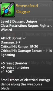 Stormcloud Dagger