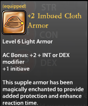 2 Imbued Cloth Armor