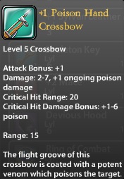 1 Poison Hand Crossbow