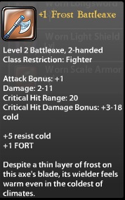 1 Frost Battleaxe