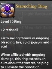 Staunching Ring