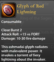 Glyph of Red Lightning
