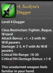 1 Acolyte's Dagger