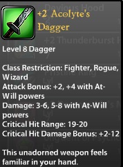 2 Acolyte's Dagger