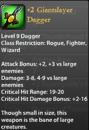 2 Giantslayer Dagger