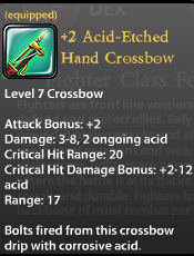 2 Acid-Etched Hand Crossbow