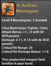 1 Acolyte's Morningstar