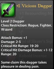 1 Vicious Dagger