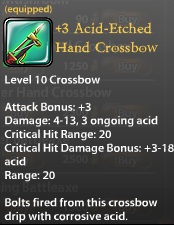 3 Acid-Etched Hand Crossbow