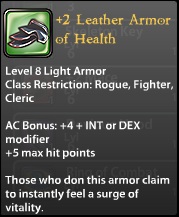 2 Leather Armor of Health
