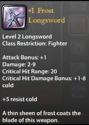 1 Frost Longsword