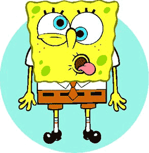 bob esponja comiendo palomitas