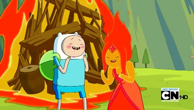 Imagen Flame Princess Y Finn Riendo Hora De Aventura Wiki Fandom Powered By Wikia 