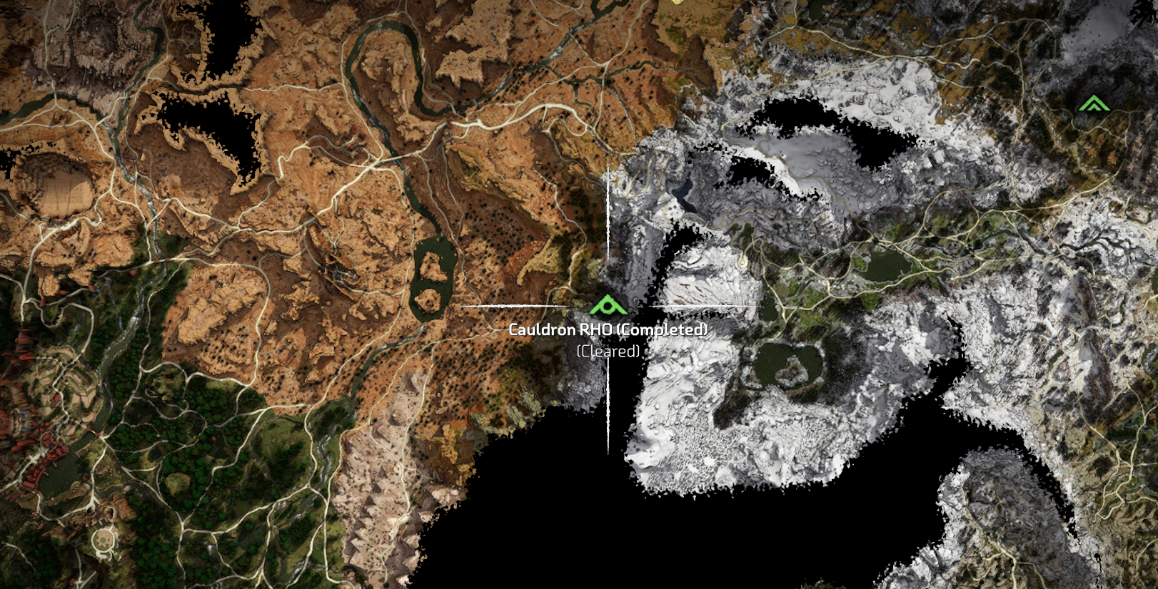 horizon zero dawn map of cauldron locations