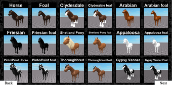 Breeds Horse World Wiki Fandom - roblox horse world update