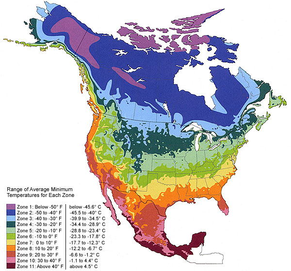 Climate Map Of North America