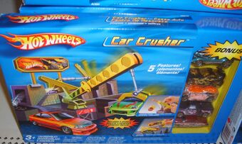 hot wheels car crusher playset