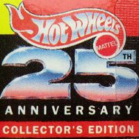 hot wheels 25th anniversary collector's edition