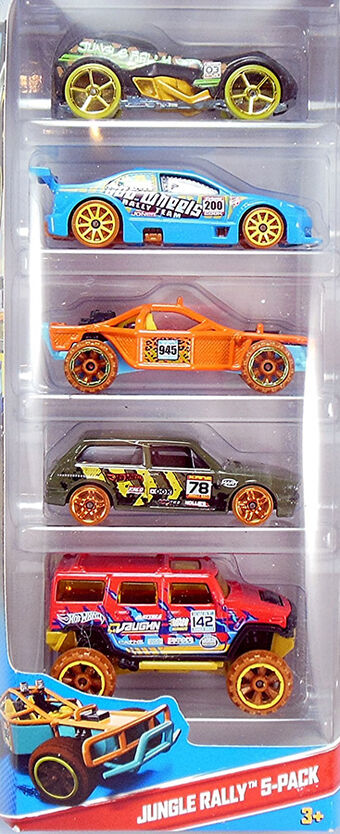 hot wheels jungle rally 5 pack