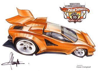 hot wheels lamborghini countach tooned