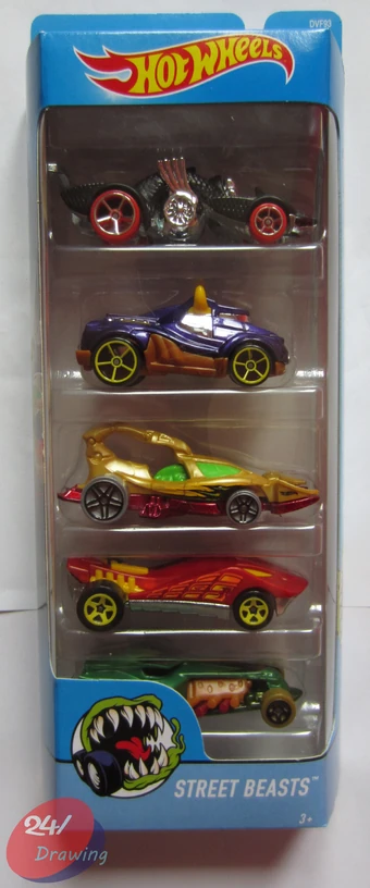 hot wheels street beasts 5 pack