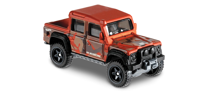 land rover defender double cab hot wheels