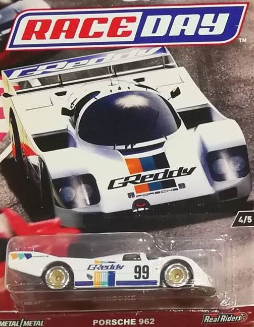 Hot Wheels Car Culture Race Day 4/5 1:64 Porsche 962 *New Sealed* Cars Toy