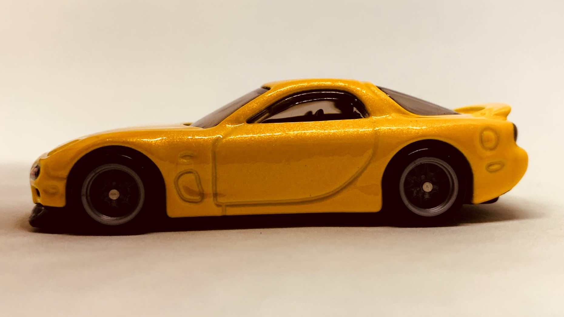 hot wheels mazda rx7 yellow