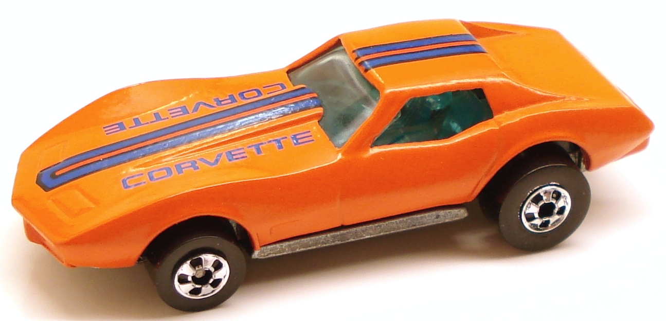 hot wheels 1975 corvette stingray orange