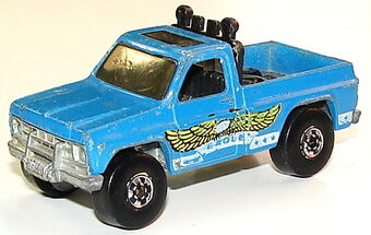 hot wheels blue truck