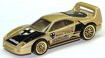 hot wheels ferrari f40 gold