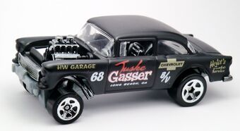 hot wheels black 55 gasser