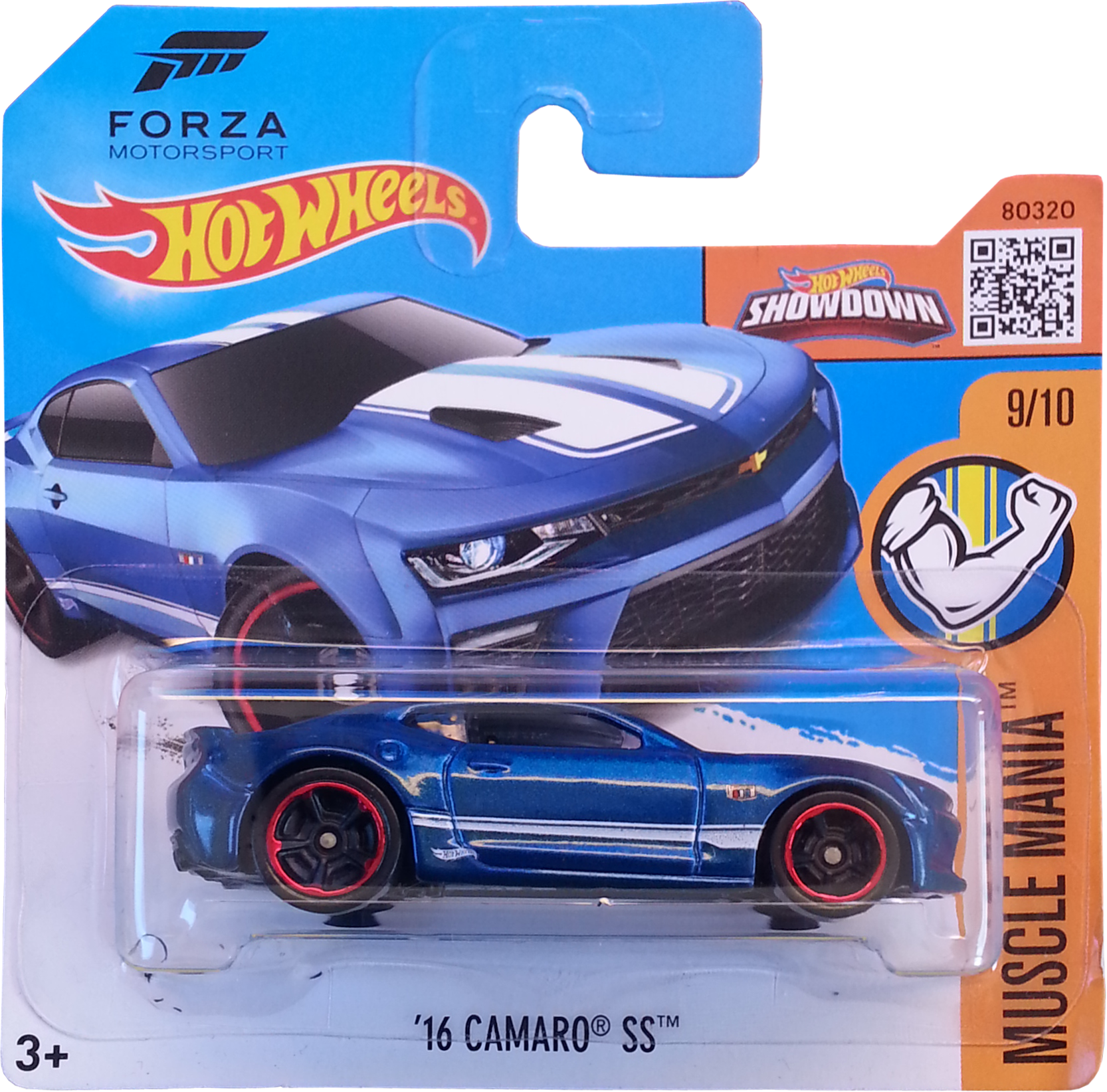 Hot Wheels 2016 #129/250 2016 CAMARO SS blue Muscle Mania Case L New Casting