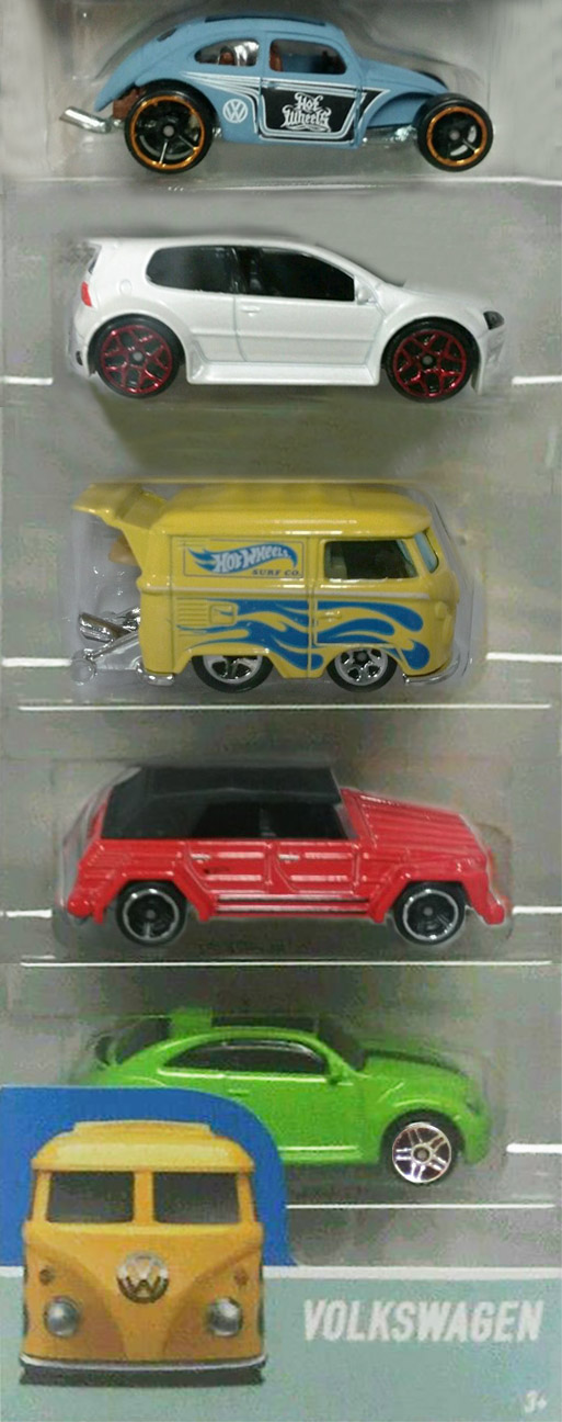 hot wheels volkswagen 5 pack