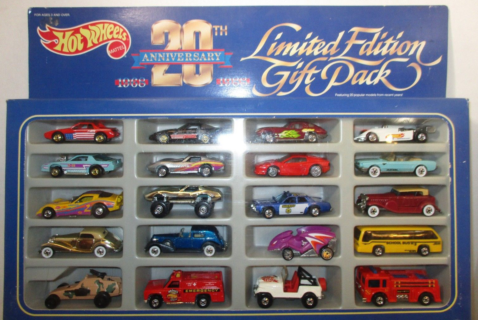 hot wheels 20th anniversary corvette