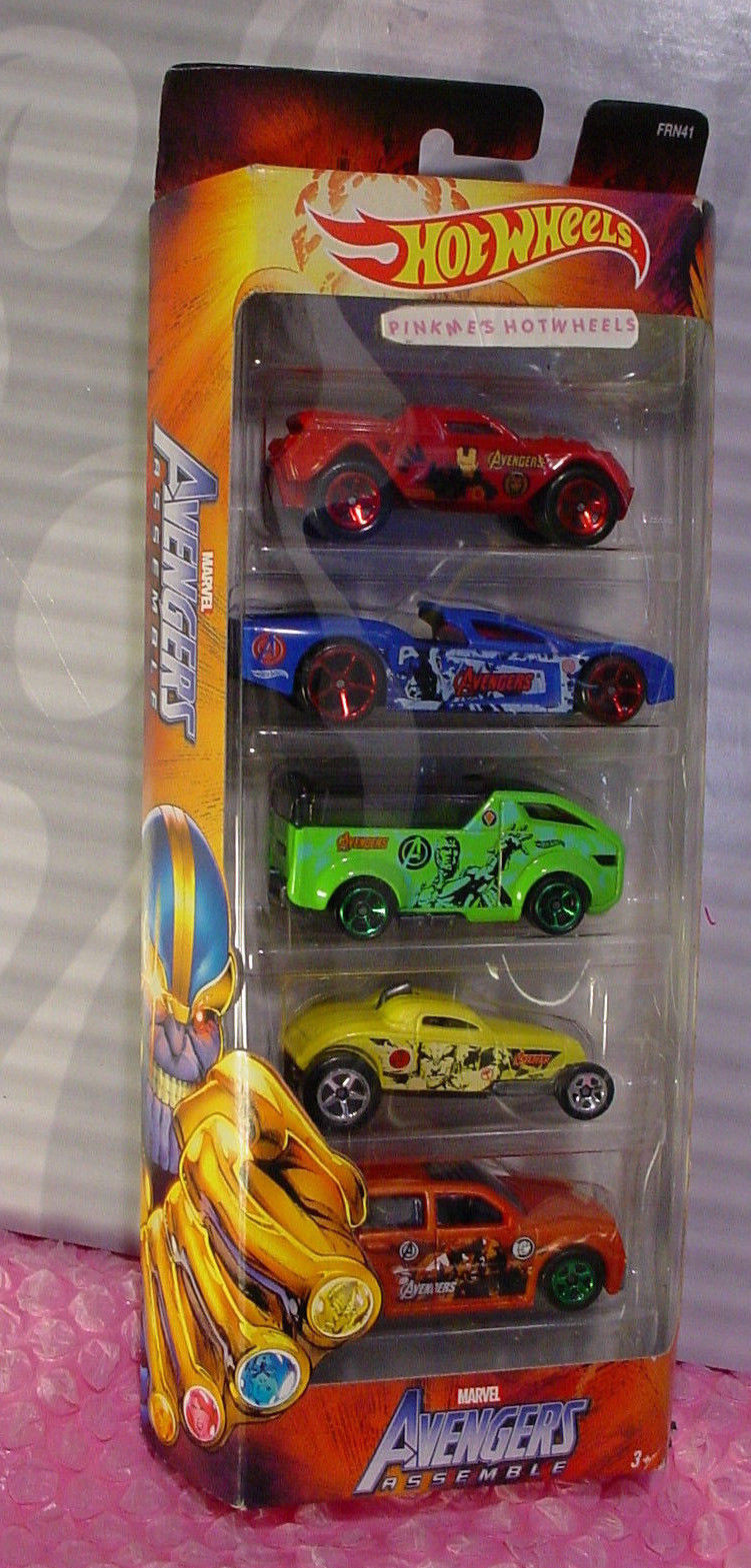 hot wheels avengers cars 5 pack