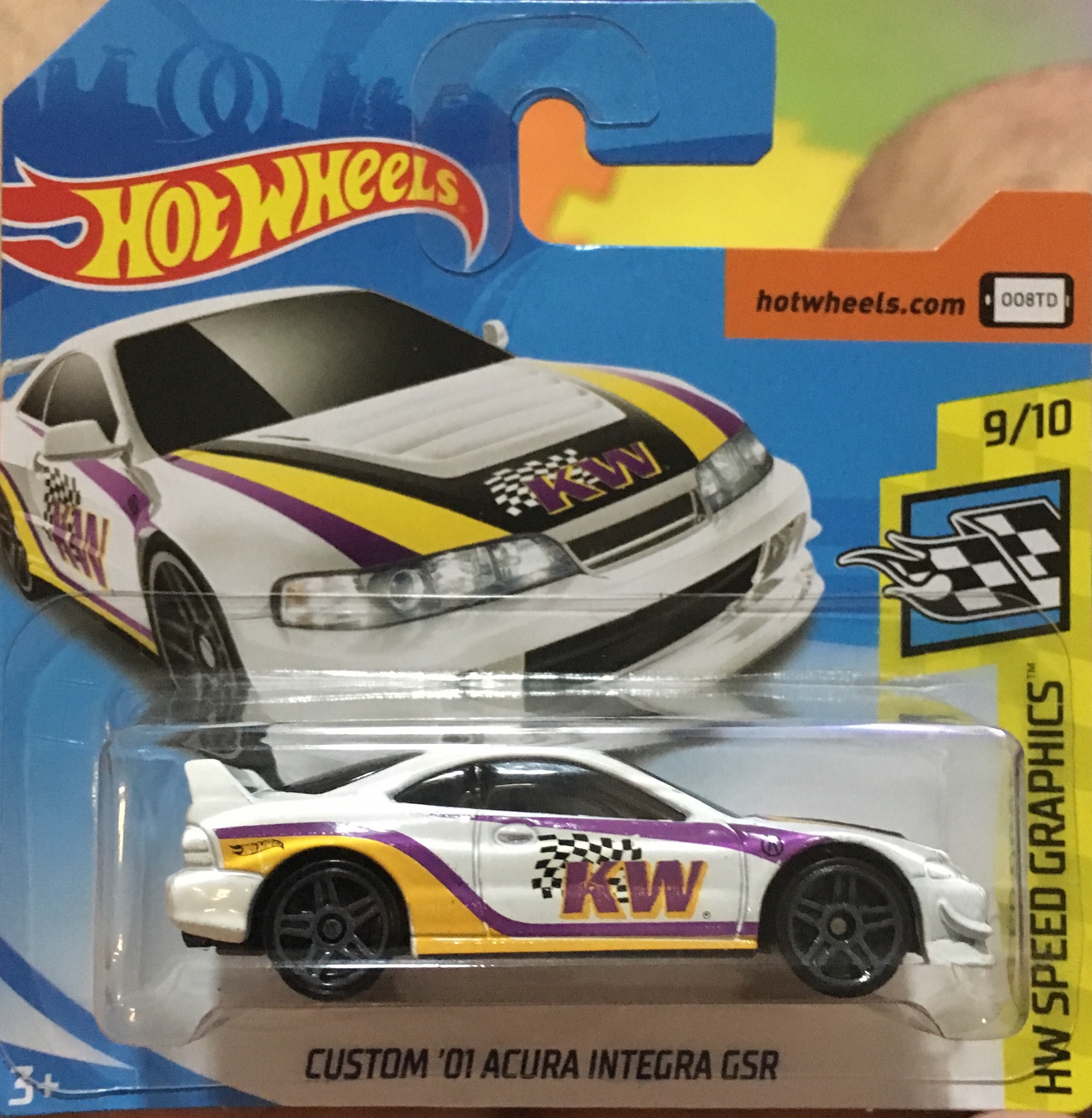 Hot Wheels 2018 #017//365 CUSTOM 2001 ACURA INTEGRA GSR black Nightburnez