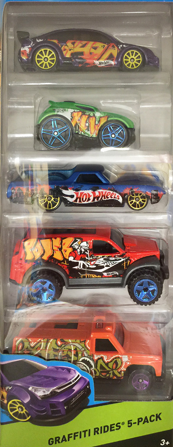 hot wheels graffiti rides 5 pack