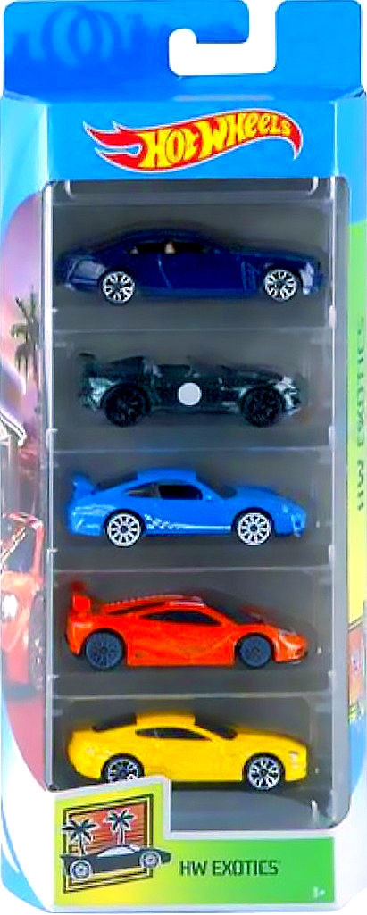 hot wheels exotics 5 pack 2017