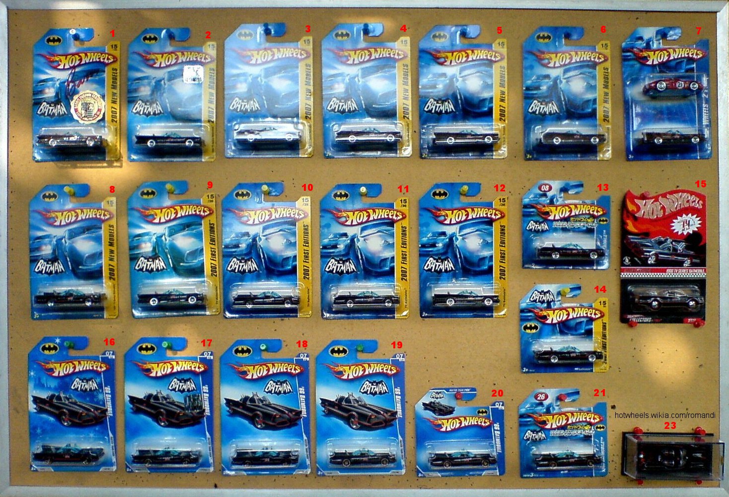 hot wheels batmobile list