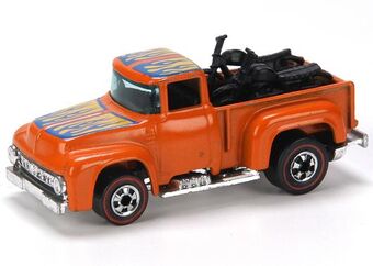 hot wheels red pickup truck