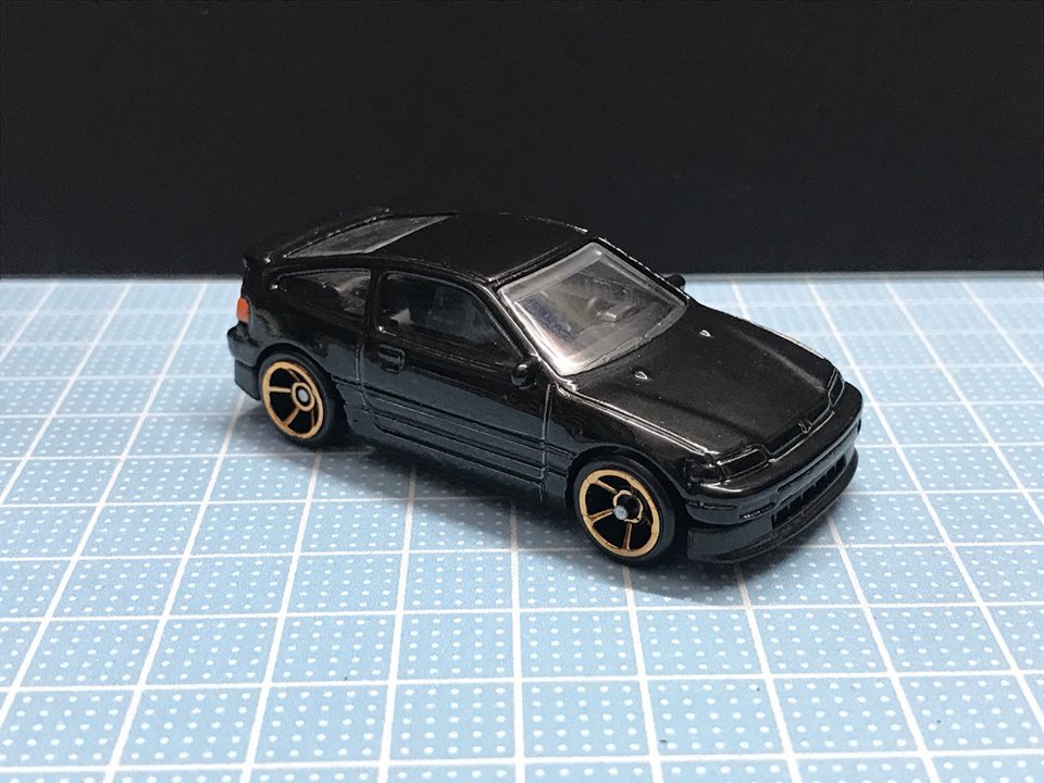 hot wheels honda crx black