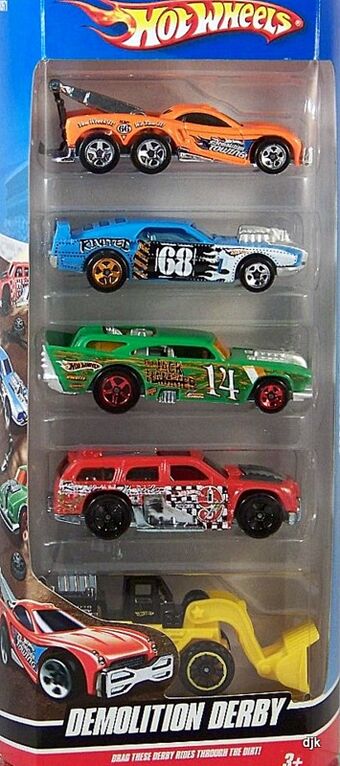 hot wheels demolition derby 5 pack