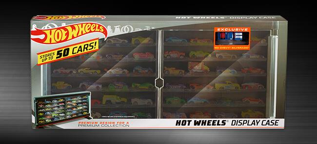 hot wheels 50 car display case