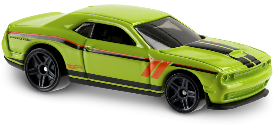 Hot Wheels 2016 Then and Now 15 Dodge Challenger SRT 109//250 Exclusive Lime Green