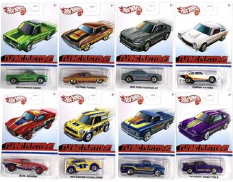 hot wheels flying customs